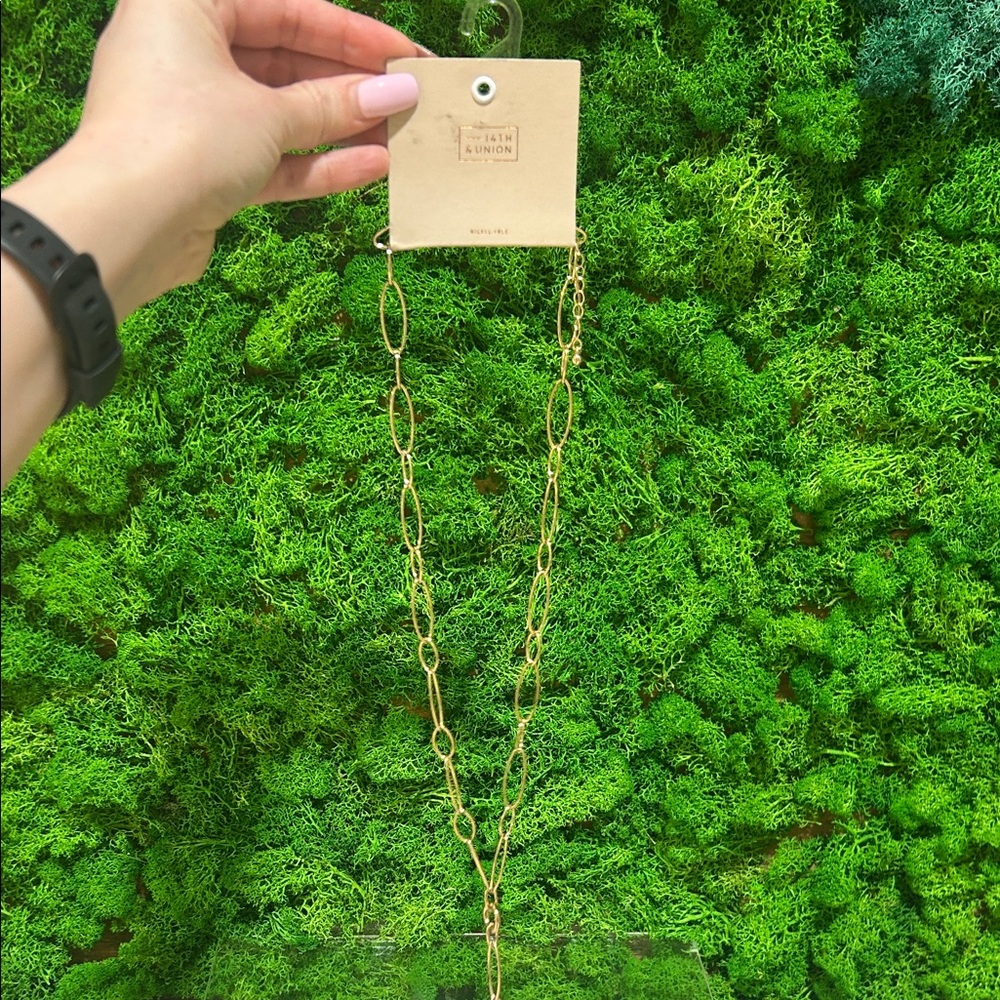 14th & Union Gold Oval Link Necklace 🇨🇦